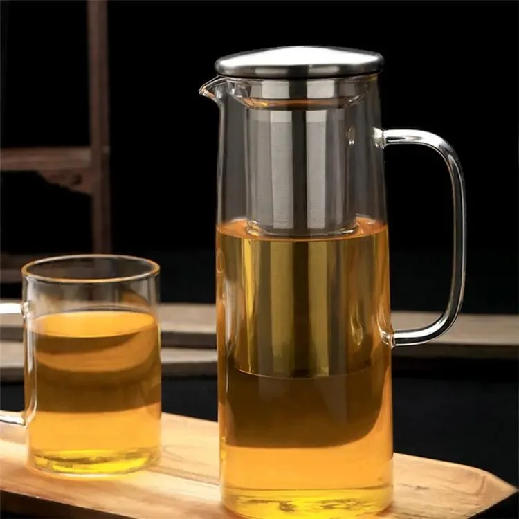 Hot Sell Heat Resistant Teapot High Borosilicate Glass Tea Pot with Infuser